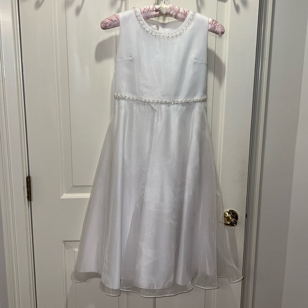 Girls formal white dress